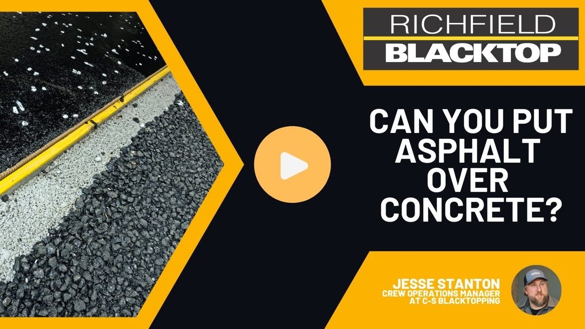 Can You Put Asphalt Over Concrete?